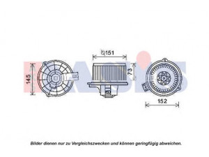 AKS DASIS 870452N elektrovariklis, vidinis pūtiklis 
 Šildymas / vėdinimas -> Orpūtė/dalys
979452J000