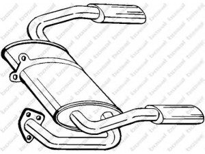 BOSAL 115-335 galinis duslintuvas 
 Išmetimo sistema -> Duslintuvas
GEX3-3682, WCE1-03780, WCE1-03780SLP