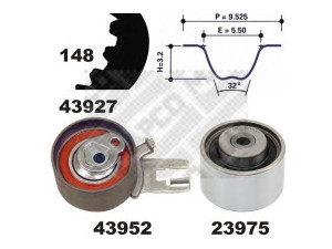MAPCO 23927 paskirstymo diržo komplektas 
 Techninės priežiūros dalys -> Papildomas remontas
30758268, 30758269