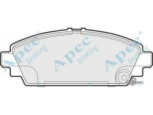 APEC braking PAD1435 stabdžių trinkelių rinkinys, diskinis stabdys 
 Techninės priežiūros dalys -> Papildomas remontas
45022S1AE61