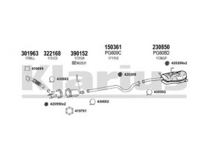KLARIUS 630992E išmetimo sistema 
 Išmetimo sistema -> Išmetimo sistema, visa