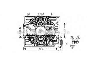 AVA QUALITY COOLING BW7510 ventiliatorius, radiatoriaus 
 Aušinimo sistema -> Oro aušinimas
64546919057, 64546921395, 64546921946