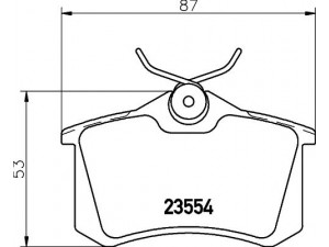 PAGID T1644 stabdžių trinkelių rinkinys, diskinis stabdys
1E0698451, 1E0698451B, 1E0698451D