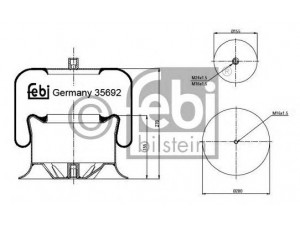 FEBI BILSTEIN 35692 dėklas, pneumatinė pakaba 
 Pakaba -> Pneumatinė pakaba
942 320 01 17
