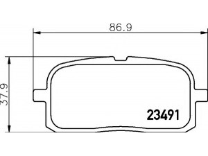 HELLA 8DB 355 014-781 stabdžių trinkelių rinkinys, diskinis stabdys 
 Techninės priežiūros dalys -> Papildomas remontas
0446618010, 446618010