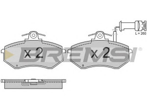 BREMSI BP2497 stabdžių trinkelių rinkinys, diskinis stabdys