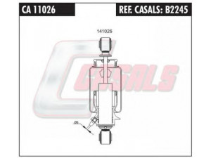CASALS B2245 amortizatorius, kabinos pakaba 
 Kėbulas -> Vairuotojo kabina -> Pakaba, vairuotojo kabina
500340706