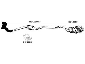 EBERSPÄCHER 212287 išmetimo sistema 
 Išmetimo sistema -> Išmetimo sistema, visa