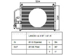 PARTS-MALL PXNCC-003 kondensatorius, oro kondicionierius
96274635, 96303204, P96274635, P96303204