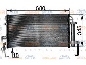 HELLA 8FC 351 038-771 kondensatorius, oro kondicionierius 
 Oro kondicionavimas -> Kondensatorius
97606-26000, 97606-26001