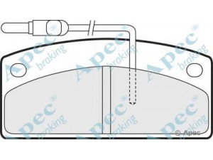 APEC braking PAD1430 stabdžių trinkelių rinkinys, diskinis stabdys 
 Techninės priežiūros dalys -> Papildomas remontas
0790710, 6L065