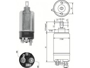 MAGNETI MARELLI 940113050090 solenoidinis jungiklis, starteris