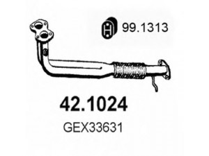 ASSO 42.1024 išleidimo kolektorius 
 Išmetimo sistema -> Išmetimo vamzdžiai
GEX33613, GEX33631, GEX33633, WCD104200