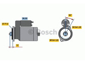 BOSCH 0 986 020 421 starteris 
 Elektros įranga -> Starterio sistema -> Starteris
M 002 T 63271, M 2 T 63271, ME200206