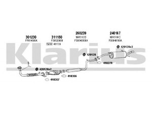 KLARIUS 570137E išmetimo sistema 
 Išmetimo sistema -> Išmetimo sistema, visa