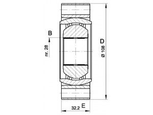 OPEN PARTS CVJ5415.20 jungčių komplektas, kardaninis velenas 
 Ratų pavara -> Sujungimai/komplektas
414204, 6383341734, 90297728, 414204