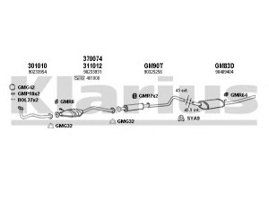 KLARIUS 390459U išmetimo sistema 
 Išmetimo sistema -> Išmetimo sistema, visa