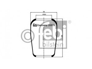 FEBI BILSTEIN 35879 dėklas, pneumatinė pakaba 
 Pakaba -> Pneumatinė pakaba
1612455, 50 00 954 175