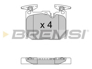 BREMSI BP3522 stabdžių trinkelių rinkinys, diskinis stabdys
34106799805, 34116850850, 34116859066