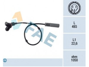 FAE 78005 jutiklis, rato greitis 
 Elektros įranga -> Jutikliai
34 52 1 164 643, 34 52 1 182 525