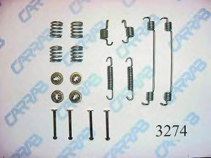 CARRAB BRAKE PARTS 3274 priedų komplektas, stabdžių trinkelės 
 Stabdžių sistema -> Būgninis stabdys -> Dalys/priedai