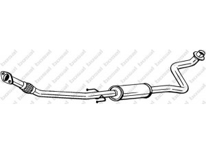 BOSAL 286-419 vidurinis duslintuvas 
 Išmetimo sistema -> Duslintuvas
17410-0N010, 17410-21341