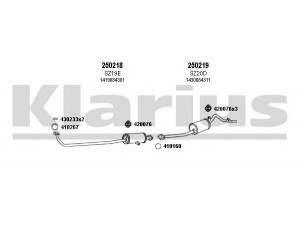 KLARIUS 820055E išmetimo sistema 
 Išmetimo sistema -> Išmetimo sistema, visa