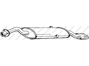 BOSAL 100-307 galinis duslintuvas 
 Išmetimo sistema -> Duslintuvas
60573360, 60603336