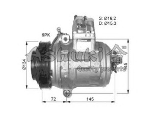 ASHUKI 5300K388 kompresorius, oro kondicionierius 
 Oro kondicionavimas -> Kompresorius/dalys
88320-50060, 88320-50060
