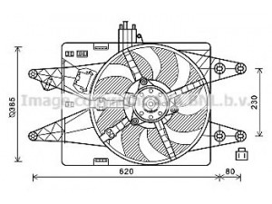 AVA QUALITY COOLING FT7606 ventiliatorius, radiatoriaus 
 Aušinimo sistema -> Oro aušinimas
46786099, 51738798