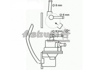 ASHUKI M038-01 kuro siurblys 
 Degalų tiekimo sistema -> Kuro siurblys/dalys -> Kuro siurblys
F8B1-13-350, F8K7-13-350, J1603009/H&B JAKO-PA