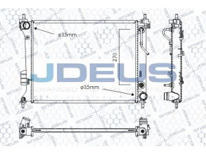 JDEUS 054M49 radiatorius, variklio aušinimas 
 Aušinimo sistema -> Radiatorius/alyvos aušintuvas -> Radiatorius/dalys
253101J050, 253101J500, 253104P050