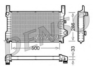 DENSO DRM10036 radiatorius, variklio aušinimas 
 Aušinimo sistema -> Radiatorius/alyvos aušintuvas -> Radiatorius/dalys
92FB8005LA, 92FB8005LB