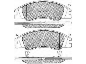 BSF 10825 stabdžių trinkelių rinkinys, diskinis stabdys 
 Techninės priežiūros dalys -> Papildomas remontas
2FA2058101, 2FA2058101, 2FA2058101