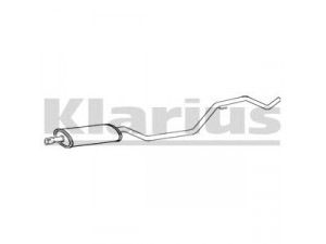 KLARIUS 260961 vidurinis duslintuvas 
 Išmetimo sistema -> Duslintuvas
12805440