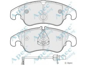 APEC braking PAD1652 stabdžių trinkelių rinkinys, diskinis stabdys 
 Techninės priežiūros dalys -> Papildomas remontas
8K0698151, 8K0698151B, 8K0698151C