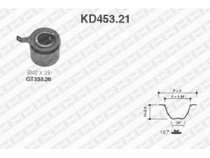 SNR KD453.21 paskirstymo diržo komplektas 
 Techninės priežiūros dalys -> Papildomas remontas
94580139, 94580139