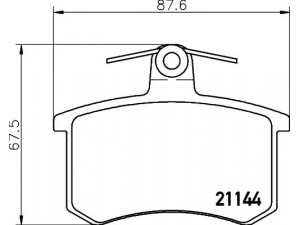 HELLA PAGID 8DB 355 017-951 stabdžių trinkelių rinkinys, diskinis stabdys 
 Techninės priežiūros dalys -> Papildomas remontas
60743565, 60743578, 60760120, 77362187