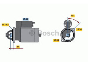 BOSCH 0 001 107 090 starteris
563R 078 0