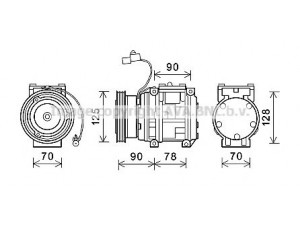 AVA QUALITY COOLING KAAK178 kompresorius, oro kondicionierius 
 Oro kondicionavimas -> Kompresorius/dalys
0K30C61450C, 0K30C61450D