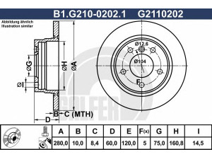 GALFER B1.G210-0202.1 stabdžių diskas 
 Stabdžių sistema -> Diskinis stabdys -> Stabdžių diskas
34 21 1 158 936, 34 21 1 162 289