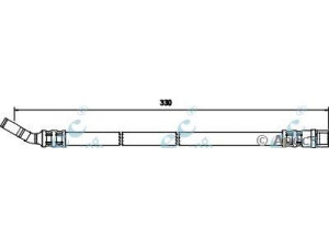 APEC braking HOS3712 stabdžių žarnelė 
 Stabdžių sistema -> Stabdžių žarnelės
5562204, 24436542, 24436542, 5562204