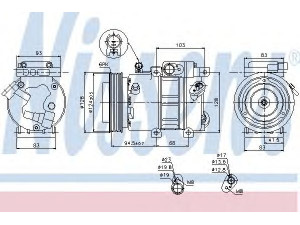 NISSENS 89285 kompresorius, oro kondicionierius 
 Oro kondicionavimas -> Kompresorius/dalys
97701-2H002, 97701-2H040, 977012H000