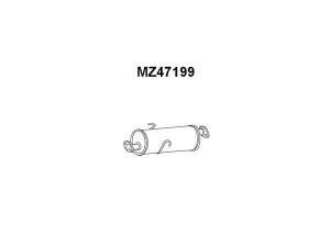 VENEPORTE MZ47199 galinis duslintuvas 
 Išmetimo sistema -> Duslintuvas
F85040100E, F85040100E9A, F85040100F