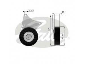 GATES T36030 kreipiantysis skriemulys, V formos rumbuotas diržas 
 Diržinė pavara -> V formos rumbuotas diržas/komplektas -> Laisvasis/kreipiamasis skriemulys
5751.36, 575136, 5751.36, 575136