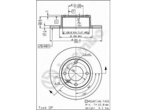 BREMBO 08.5636.20 stabdžių diskas 
 Stabdžių sistema -> Diskinis stabdys -> Stabdžių diskas
4246L6