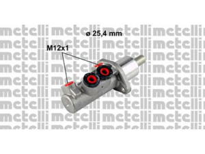 METELLI 05-0608 pagrindinis cilindras, stabdžiai 
 Stabdžių sistema -> Pagrindinis stabdžių cilindras
7M3 611 019A, 7M3 611 019C