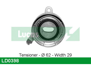 LUCAS ENGINE DRIVE LD0398 įtempiklio skriemulys, paskirstymo diržas
13505-55010, 13505-55020