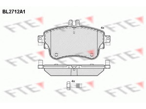 FTE BL2712A1 stabdžių trinkelių rinkinys, diskinis stabdys 
 Techninės priežiūros dalys -> Papildomas remontas
006 420 48 20