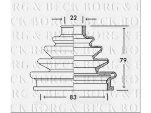 BORG & BECK BCB2301 gofruotoji membrana, kardaninis velenas 
 Ratų pavara -> Gofruotoji membrana
3B0498203B, 3B0498203B, 3B0 498 203B